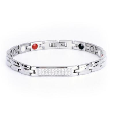 China FASHIONABLE Explosive Titanium Jewelry Magnet Ladies Stainless Steel Bracelets For Women for sale