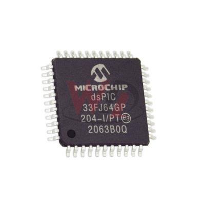 China New standard original chip dsPIC33FJ64GP204-I chip PT embedded IC microcontroller for sale