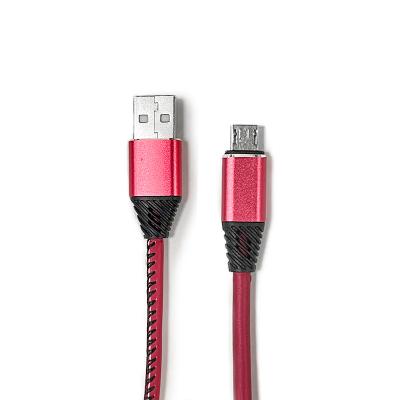 China Mobile Phone Micro USB Data Cable With Leather Loop Phone Line For Android Wall Home Charger Adapter for sale