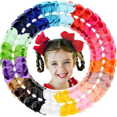 China Fashionable 4.5 inch jojo siwa hair bows for kids handmade hair clips for babies for sale