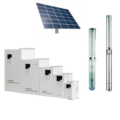 China Agricultural Irrigation System New Green Power All Day Run VFD MPPT Solar Water Pump Inverter For Agricultural AC Pump Irrigation System for sale