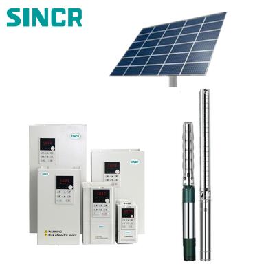 China 0.75kw-500kw AC Variable Frequency Drive Solar Pump Inverter For Submersible Pump 180*340*185mm for sale