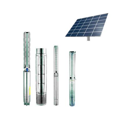 China Submersible 1.5KW 2HP Solar DC AC Water Pump With 1-10 m3/h Water Flow for sale