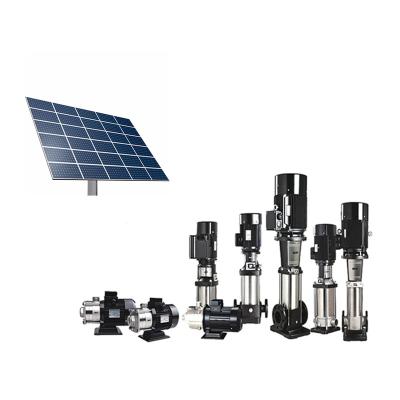 China Submersible Malaysia 30KW 40HP solar water pump system for deep well with 10-100 m3/h water flow with 24V 48V 72V DC pump for sale