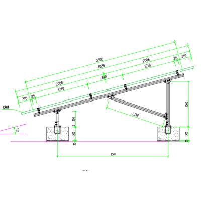 China Including Compete Solar Bracket Solar Panel Bracket Aluminum Ground Parts Bracket Structure for sale