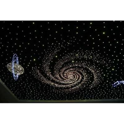 China Fiber Optic Cable Panel Fiber Optic Star Ceiling Tiles With RF Remote Controller For Moon Shooting Universe Shooting Stars for sale