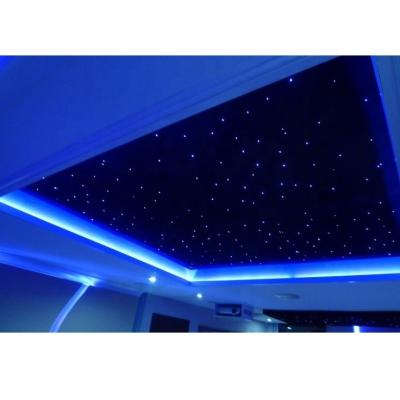 China Remote Control Fiber Optic RGB Star Ceiling Panels Round Sky Bedroom LED Electric Starry Ceiling Light For Living Room for sale