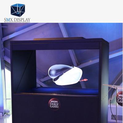 China Pyramid 70inch 180 Degree Hologram Hologram Box Holographic 3d Display Virtual Display Showcase for sale