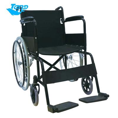 China Double Cut Folding Wheelchair Yuteng Medical Supply OEM Manual Factory Price Folding Foldable Manual Aluminum Steel Wheelchair for sale