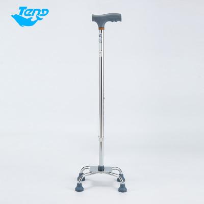 China Yuteng 4-Foot Wide Low Medical Safe Cane No-Slip 4-Foot Crutch Aluminum Alloy Adjustable Walking Crutches for sale