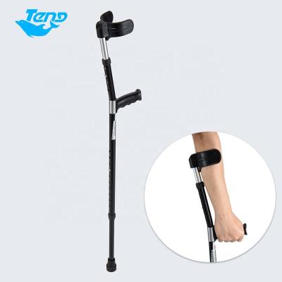 China Customized Folding Aluminum Crutch Forearm Forearm Crutch Yuteng Rehabilitation Lightweight Foldable Crutches 10 Speed ​​Cane for sale