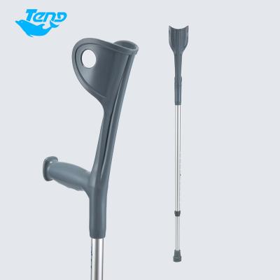 China Customized Lightweight Forearm Crutch Yuteng Rehab OEM Light Weight Supports 10 Speed ​​Adjustable Aluminum Forearm Crutch for sale