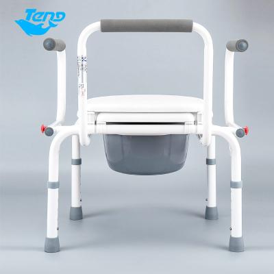 China Customized Functional OEM Transfer Toilet Commode Lift Commode Chair Top Sales Portable Commode Chair For Patient for sale