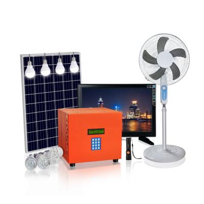 China Portable Small House Emergency Home Pay As You Go Solar Power System 80W 60W 40W for sale