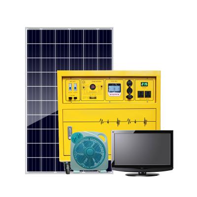 China Hot Sale Home Off Grid 100W 200W Inverter Solar Power System For Home Use for sale