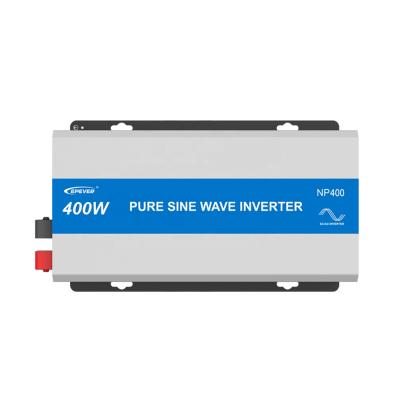 China sinewave 400W inverter PE NP400-12/22 lithium battery inverter 12/24VDC 220VAC pure solar power inverter 365x212x97mm for sale