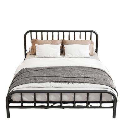 China Iron Extendable Bed Thickened Reinforced Modern Minimalist Double Bed For Bedroom for sale