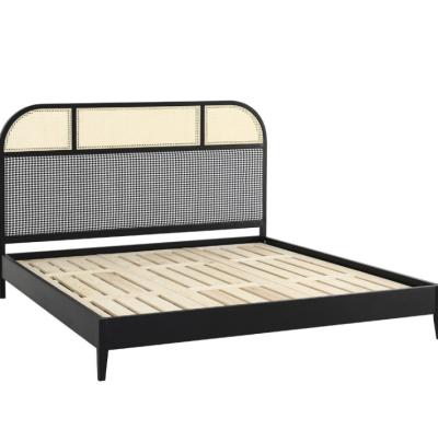 China (Other) Simple Practical Adjustable Double Style Bed Solid Wood Bed for sale