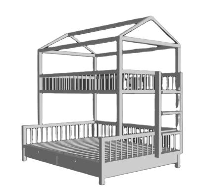 China Bed Children Beds Foldable Wooden Bunk Bed Used Wooden Cribs for sale