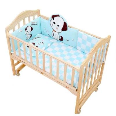 China Durable+adjustable+Mobile Best Selling Modern Children's Furniture Wooden Baby Crib Cribs for sale