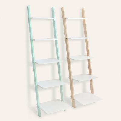 China Traditional Nordic Wooden Ladder Indoor Decorative Shelf for Kids for sale