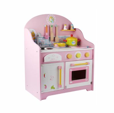 China Preschool Children Play Kitchen Set New Style Japanese Play Kitchen Stove House Wooden Toys Set for sale