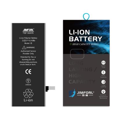 China Mobile Phone WHOLESALE Jimforl High Capacity Lion-Polymer Battery For iPhone 6 Apple Smart Battery for sale