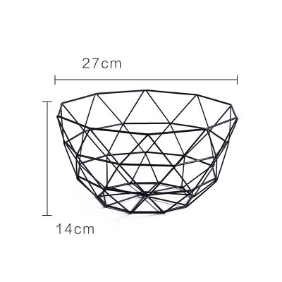 China CLASSIC Creative Storage Egg Sundries Snack Bowl Home Kitchen Fruit Basket Wrought Iron Basket Metal Products for sale