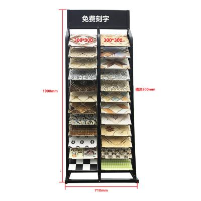 China Display Tiles Tiles Sample Display Racks Wholesale Cascade Flooring Shelf Ceramic Racks Display Stands for sale