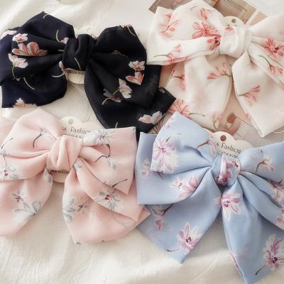 China New Fashion Style Metal Large Lovely Bowknot Spring Clip Hair Clip For Women Factory Wholesale for sale