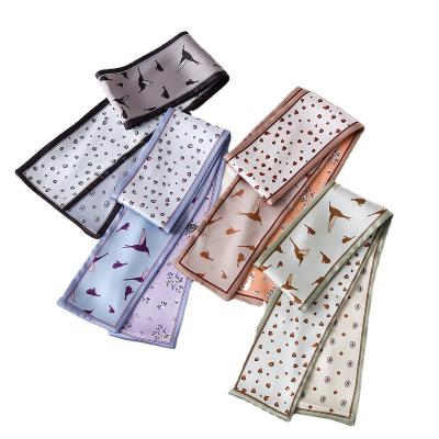 China Fashion new style fashion printed small silk scarf personality silky scarf for women for sale