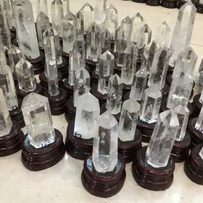 China China large natural clear quartz crystal point clear quartz crystal stone for decoration for sale