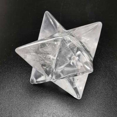 China China wholesale natural clear crystal stone transparent quartz merkaba crystal star for sale