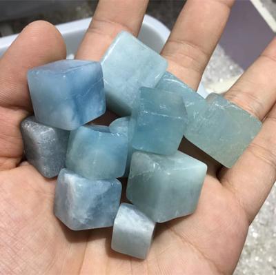 China Beautiful China Natural Green Blue Tumbled Stone Polished Gemstone Blue Crystal Rough for sale