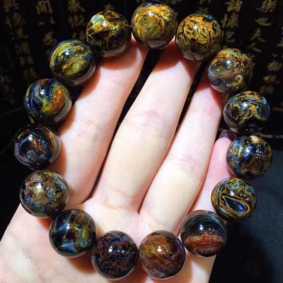 China China Wholesale Natural Semi Precious Stone Pietersite Bracelet Hand Chain for sale