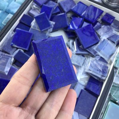 China China Wholesale Natural Crystal Slice Lapis Lazuli Rectangle Slice For Pendant for sale