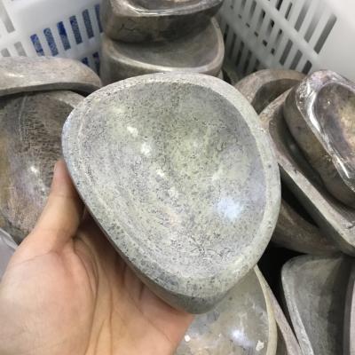 China China Wholesale Natural Fossil Gem Stone Dinosaur Bone Ashtray Crystal Bowl For Home Decoration for sale