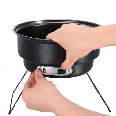 China Adjustable Size Folding Mini Portable Outdoor Barbecue Charcoal Grill for sale