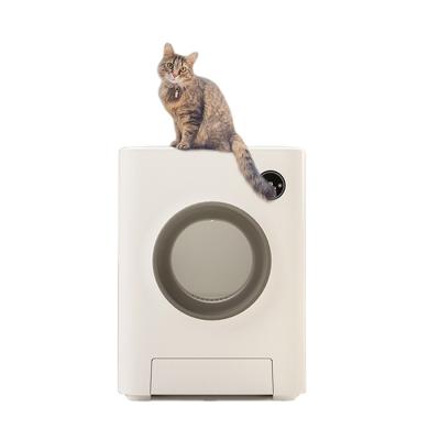 China Sustainable Automatic Cat Litter Box With Ozone Deodorization Amazon Hit Automatic Cat Litter Box for sale