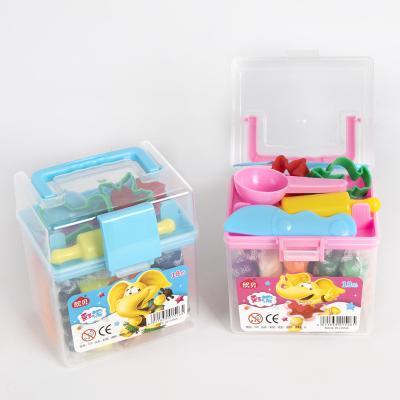 China Smart Wheat Toy 18colors DIY Play Dough With Storage Box Non-toxic Plasticine Wheat Dough for sale