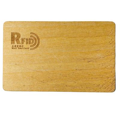 China Bamboo Wooden Hotel Key Card RFID Hotel Key Card for sale