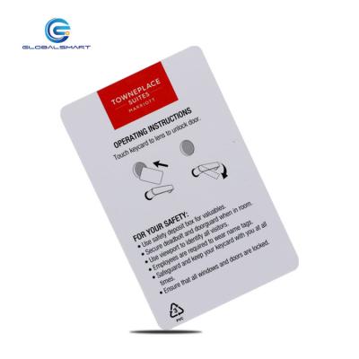 China Hotel Key Card MIWA RFID Hotel Key Card With F08 1K Chip for sale