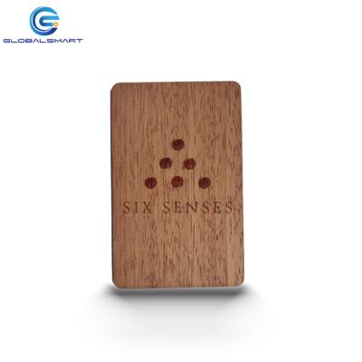 China Sustainable Beech Material Customized Rifd Cards Hotel Key Card Wooden Printing For Ving Salto Betech Saflok for sale