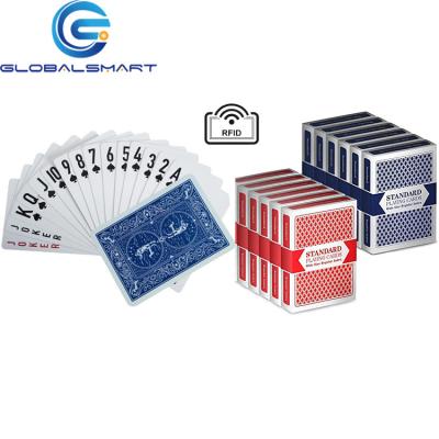 China Custom Waterproof RFID PVC Paper Playing Poker Cards For Casinos for sale