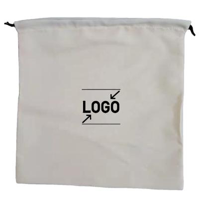 China NATIONAL Custom Logo Fabric Lifestyle Shoe Bags Canvas Shopping Bags With Logo Printed Dustproof Velvet Cotton Drawstring Bag for sale