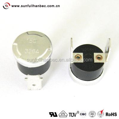 China Household 125V 15A Bimetal Thermostat Temp Switch - SPDT HB-2 for sale