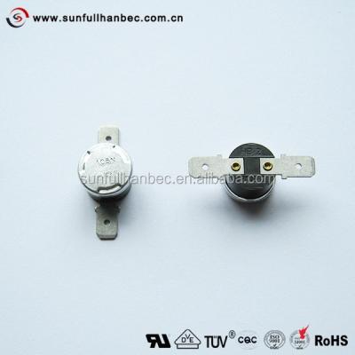 China Household Rivet Type Bimetal Manual Reset Temperature Switch For Heat / Water Printer for sale