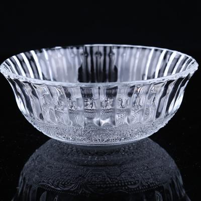 China Viable Unique Home Restaurant Wedding Hotel Clear Glass Salad Bowl for sale