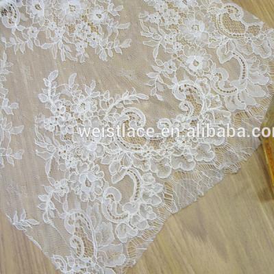 China Viable fasion french beads &cords lace african wedding dress guipure embroidery cord lace fabric lace for sale