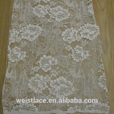 China Sustainable New Embroidery And Cord Fashion Design France Lace Fabrics for sale